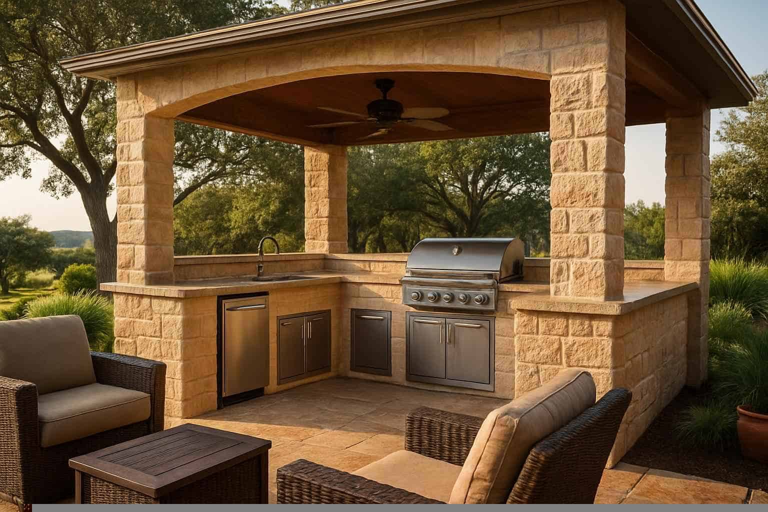 Outdoor Kitchen Patio Builder in Burnet TX
