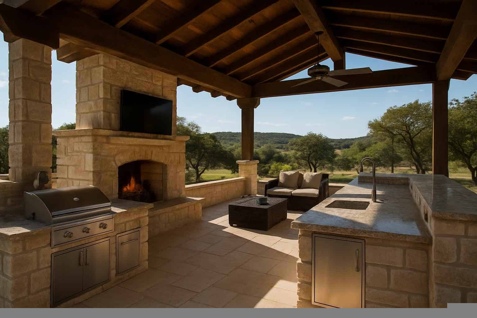 Outdoor Kitchen Patio Builder in Fischer TX