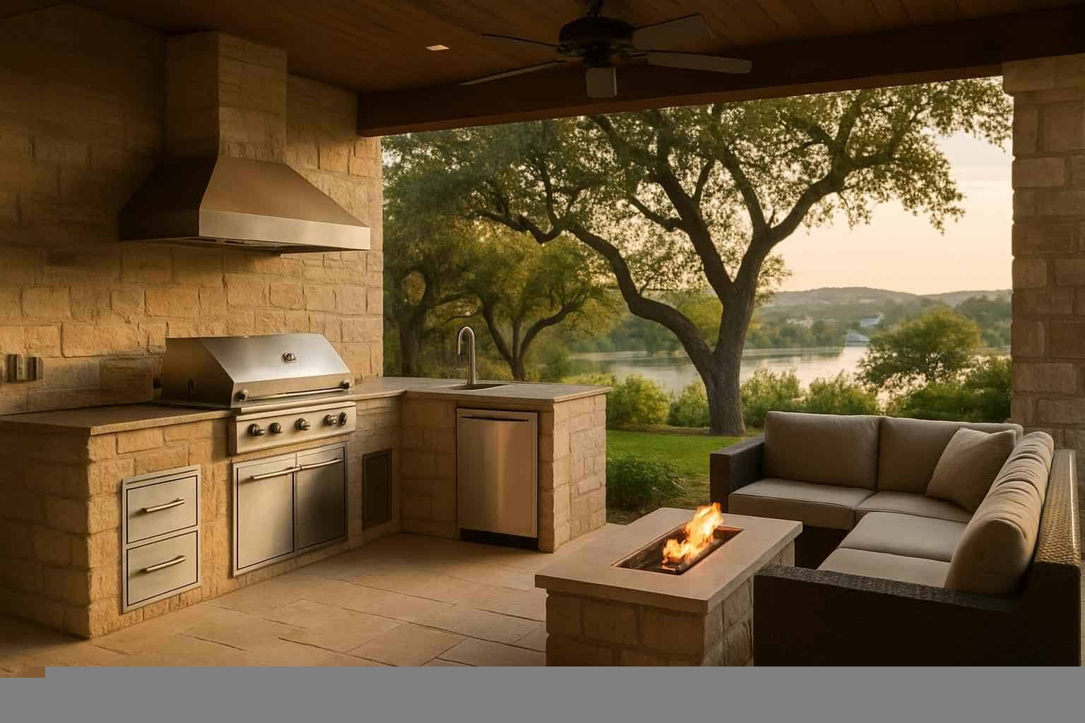 Outdoor Kitchen Patio Builder in Marble Falls TX