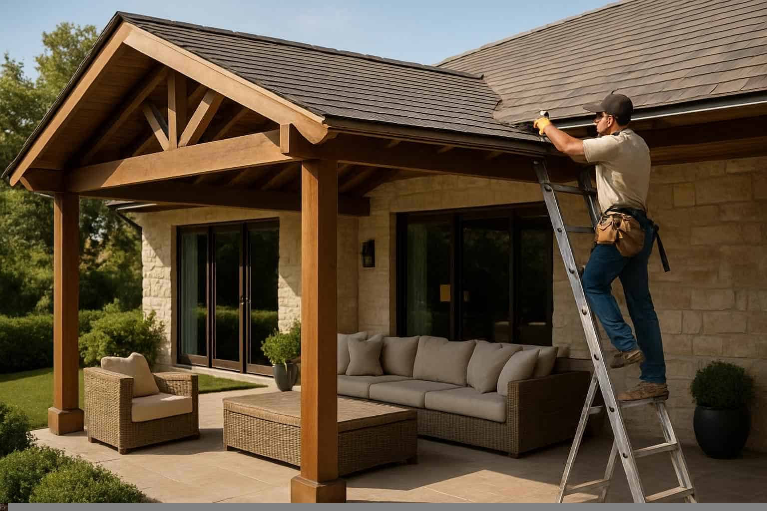 Patio Cover Installation Contractor In Fischer TX Patio Cover Repair Service in Fischer TX