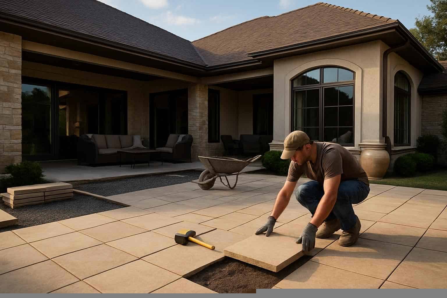 Patio Slab Installation Service in Marble Falls TX