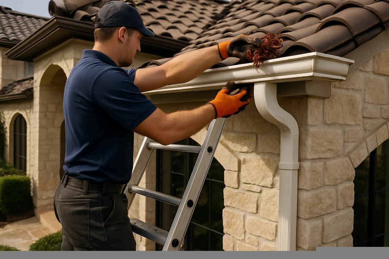 Rain Gutter Cleaning Service in Marble Falls TX