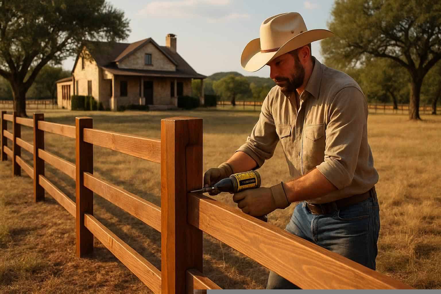 Ranch Fence Builder in Marble Falls TX