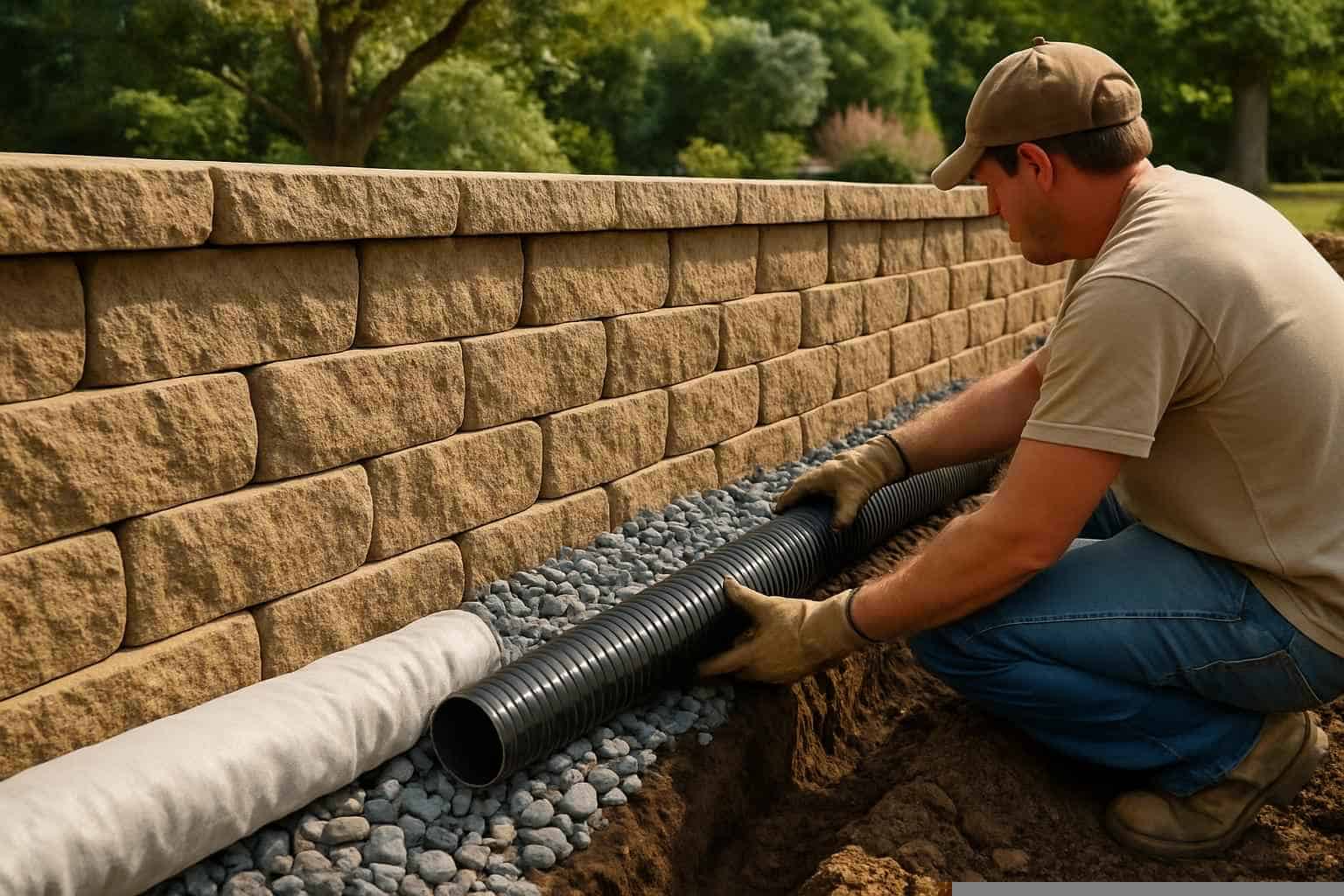 Retaining Wall Contractor In Burnet TX Retaining Wall Drainage Service in Burnet TX