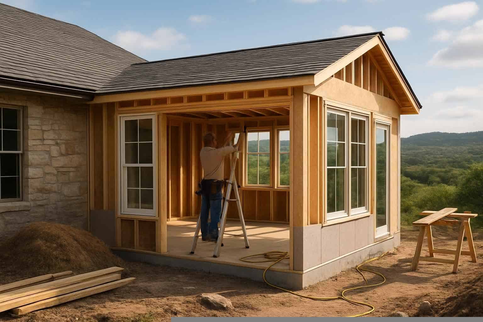 Round Mountain Texas General Contracting Services Room Addition Contractor in Round Mountain TX