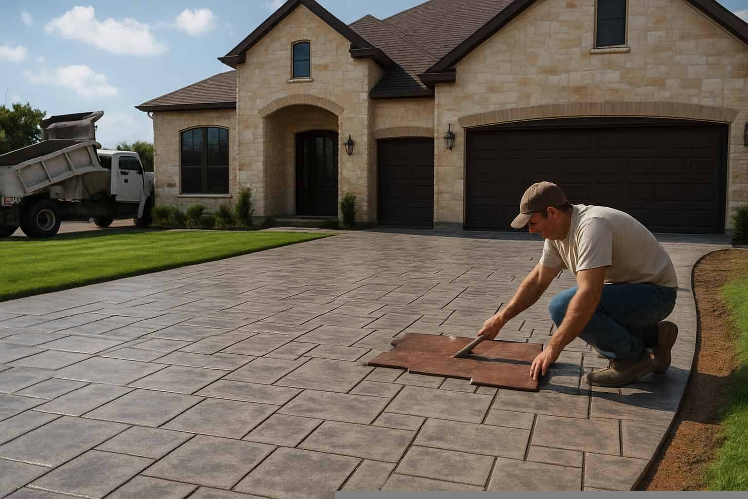 Stamped Concrete Driveway Contractor in Burnet TX