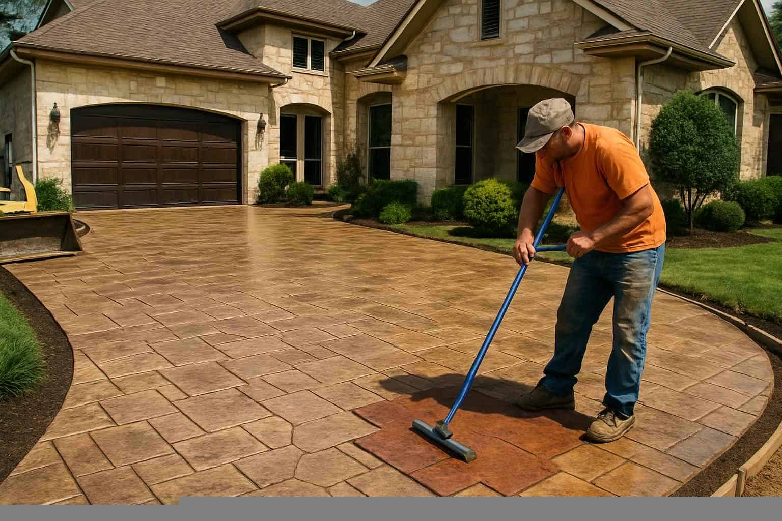 Concrete Driveway Contractor In Marble Falls TX Stamped Concrete Driveway Contractor in Marble Falls TX