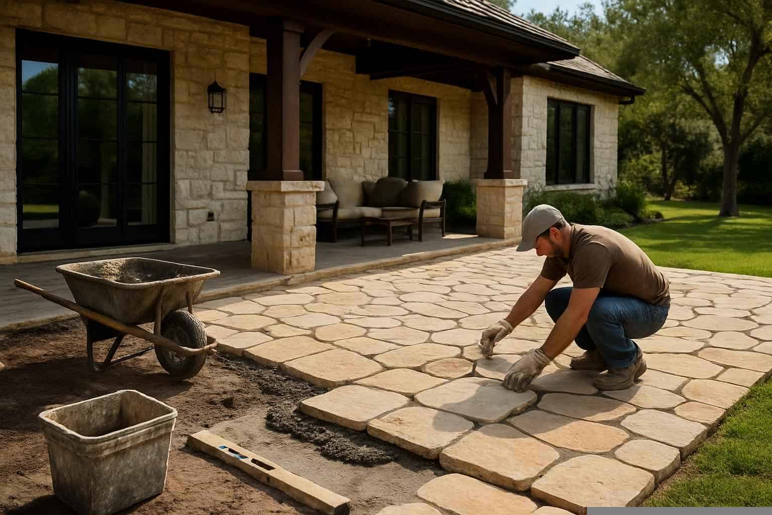 Stone Patio Installation Service in Burnet TX