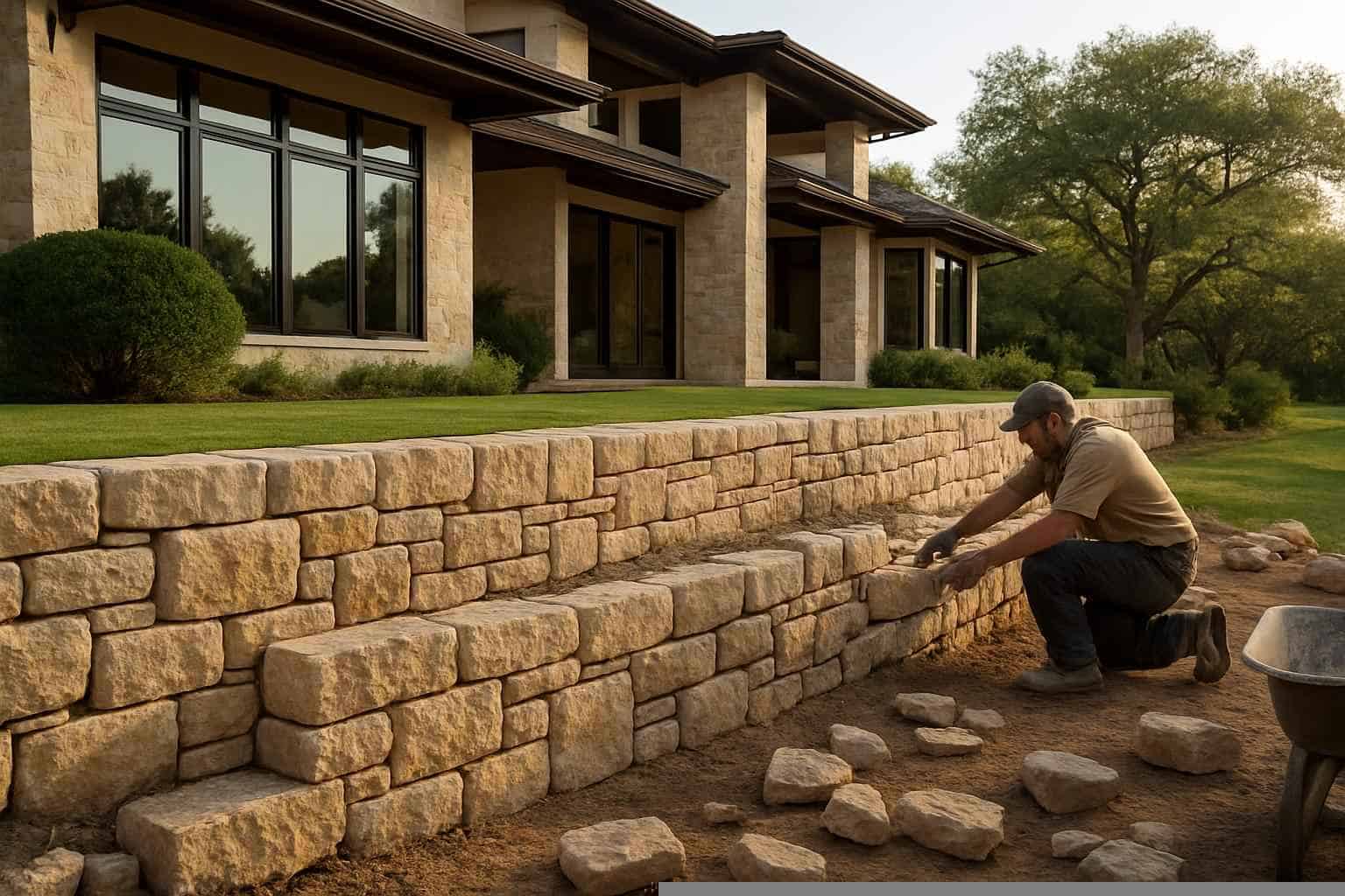 Retaining Wall Contractor In Burnet TX Stone Retaining Wall Builder in Burnet TX