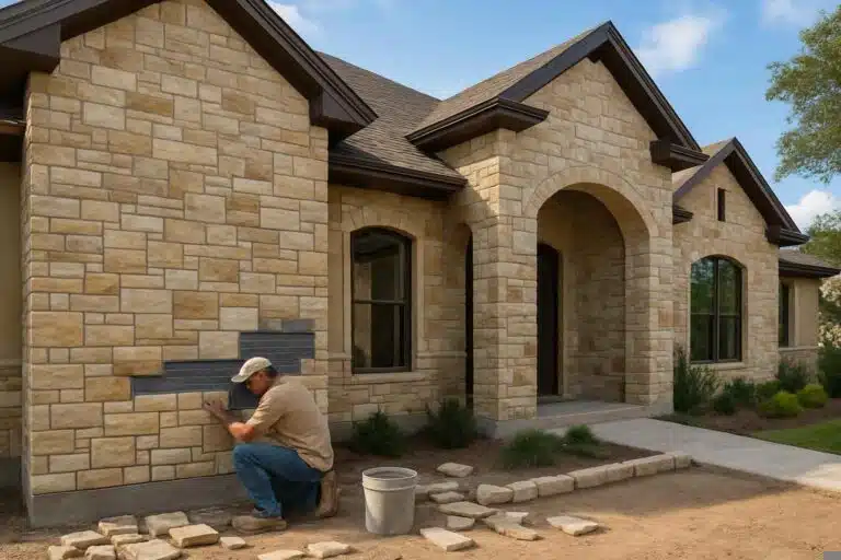 stone veneer installation service in fischer tx