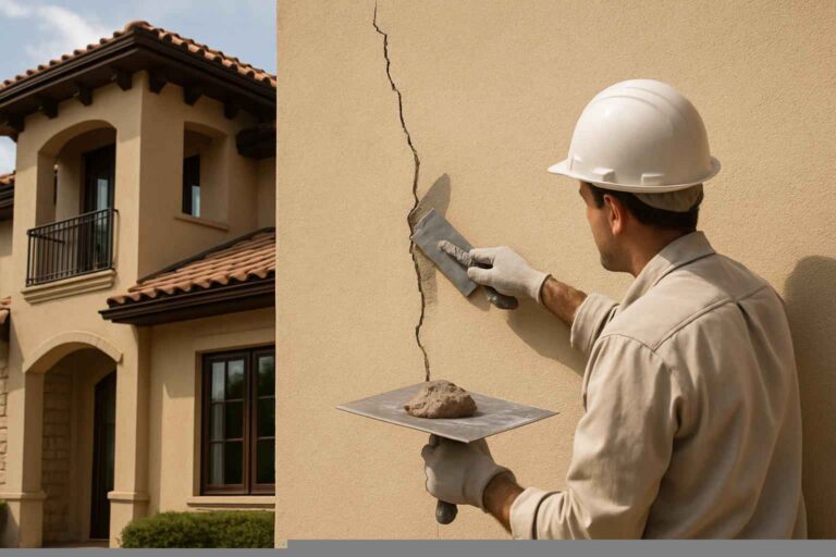 Stucco Repair Contractor In Burnet TX stucco crack repair service in burnet tx