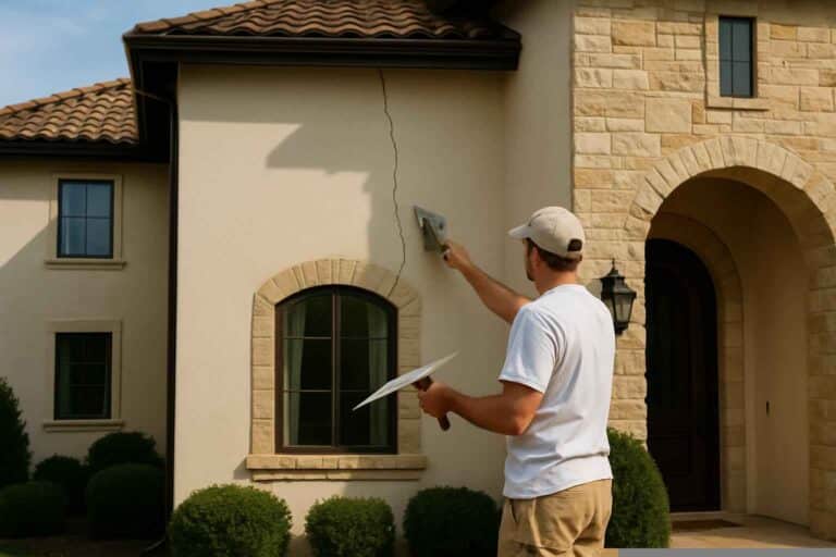 stucco crack repair service in fischer tx