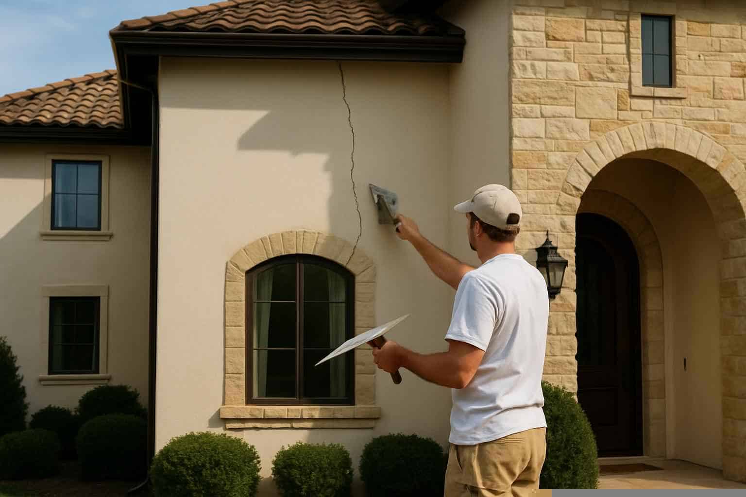 Stucco Crack Repair Service in Fischer TX
