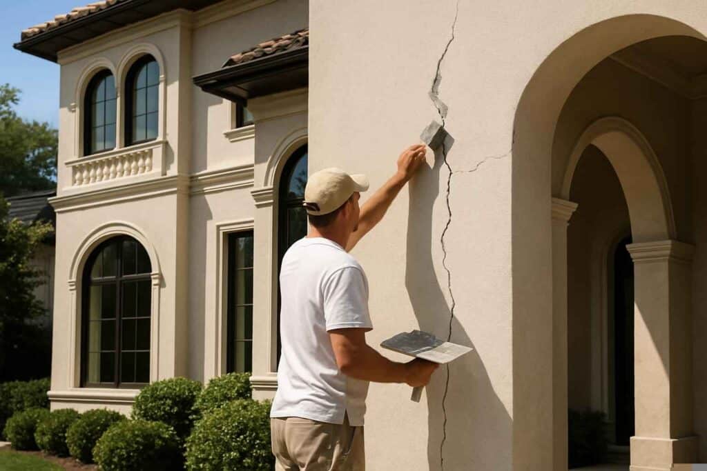 Stucco Crack Repair Service in Marble Falls TX