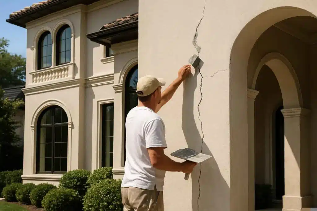 Stucco Crack Repair Service in Marble Falls TX
