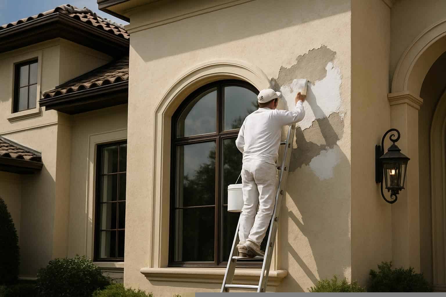 Stucco Repair Paint Service in Fischer TX
