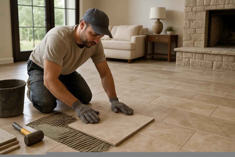 tile flooring installer in fischer tx