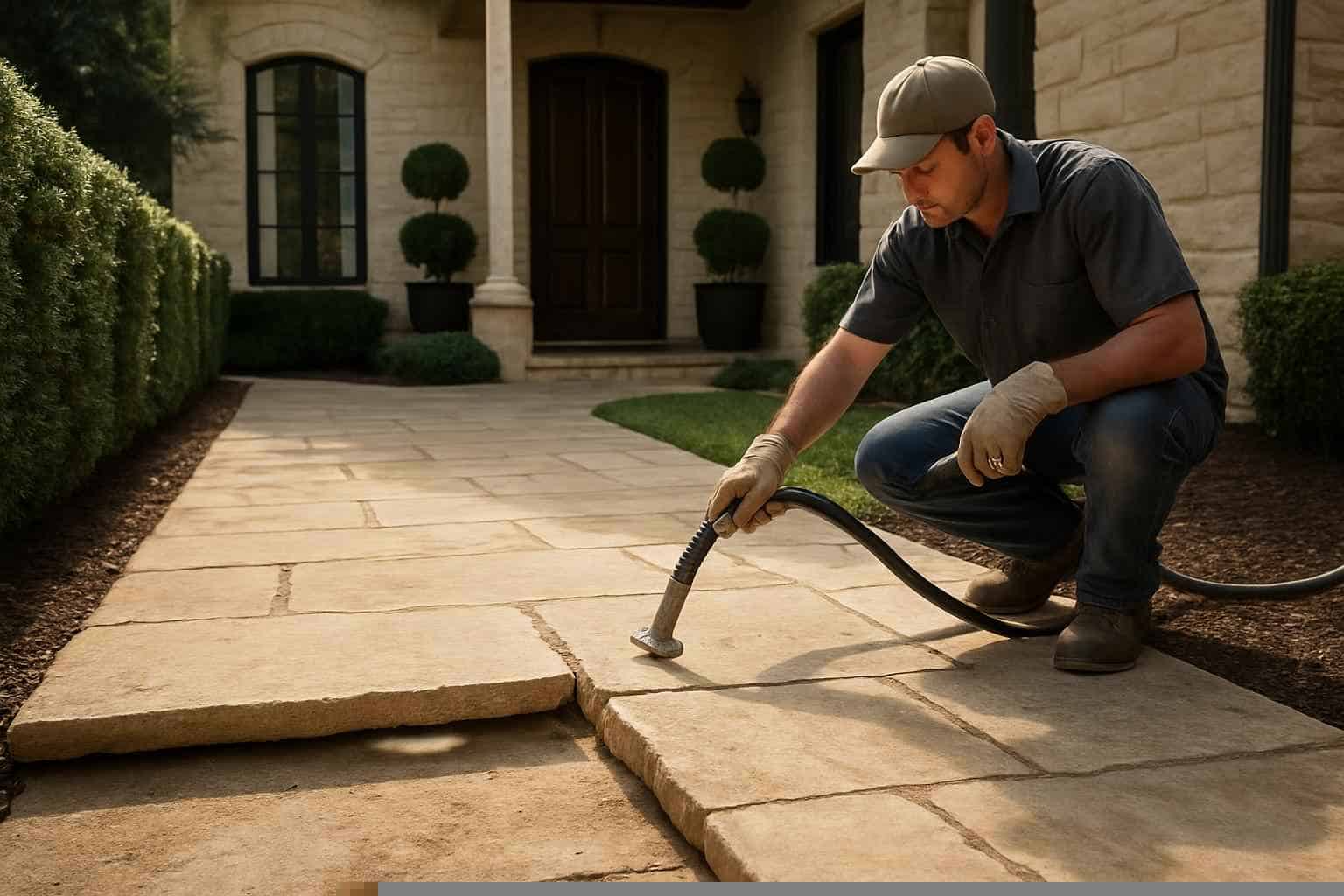 Path Walkway Contractor In Burnet TX Walkway Repair Leveling Service in Burnet TX