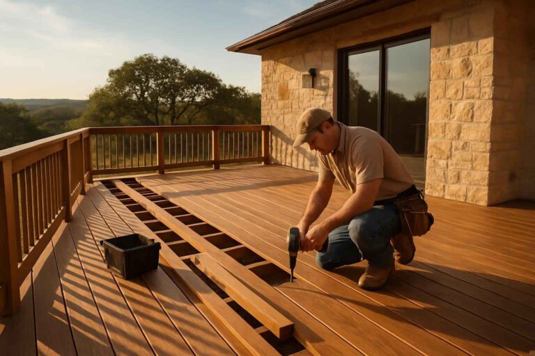 Deck Construction Contractor In Fischer TX wood deck builder in fischer tx
