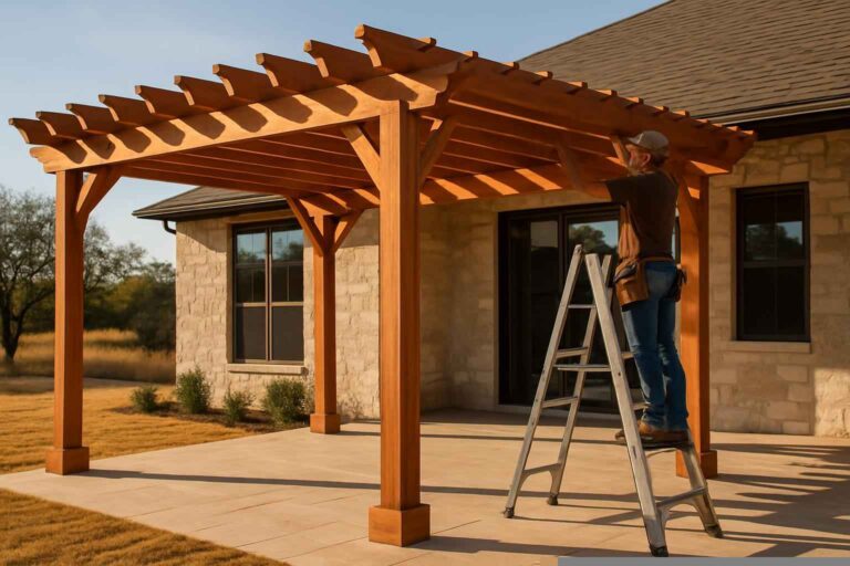 wood pergola builder in pontotoc tx