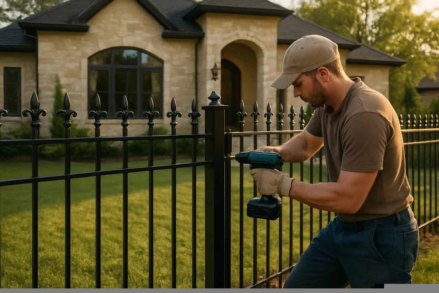 Wrought Iron Fence Installer in Fischer TX